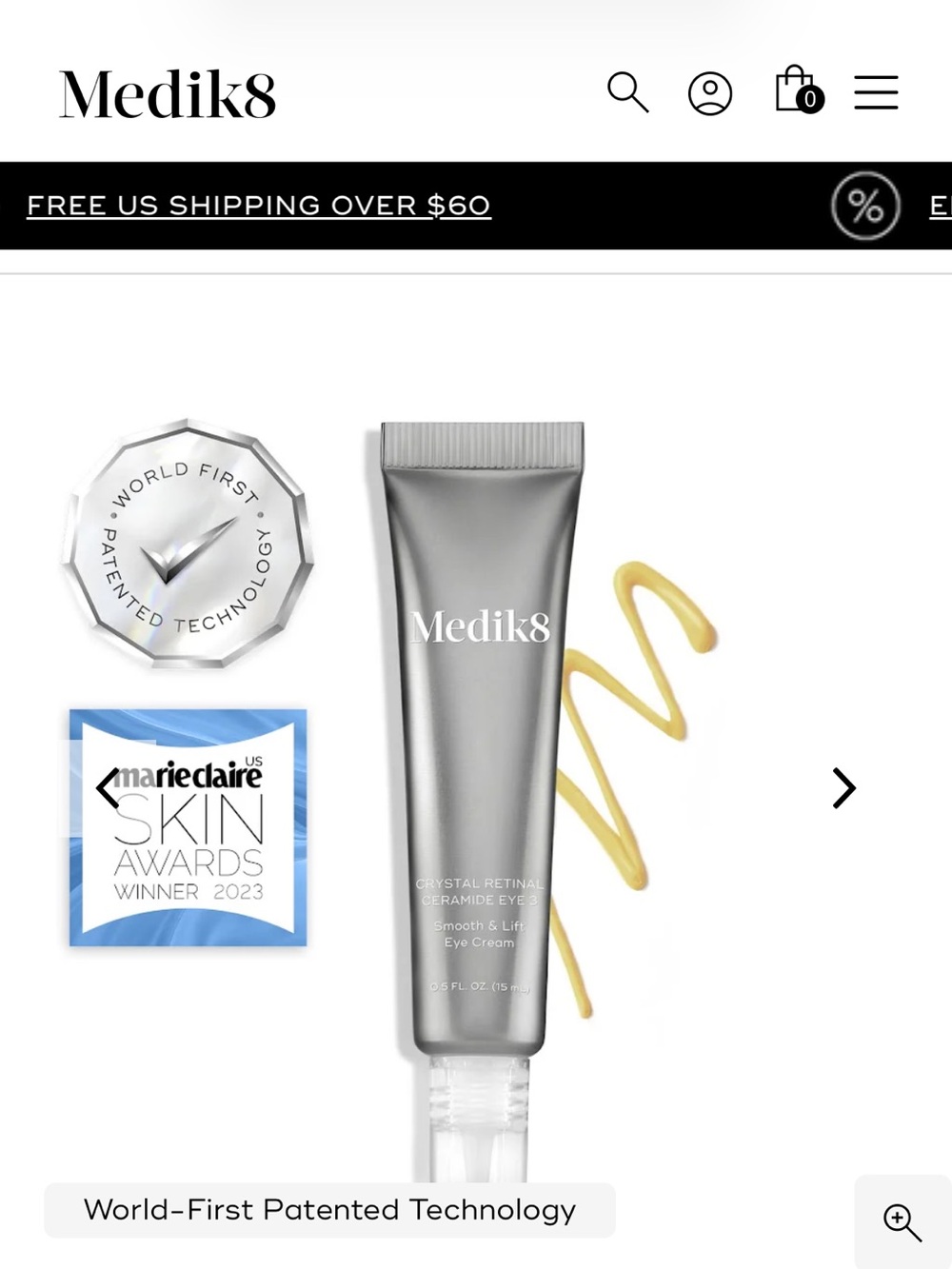 Medik8 Crystal Retinal Ceramide Eye Cream